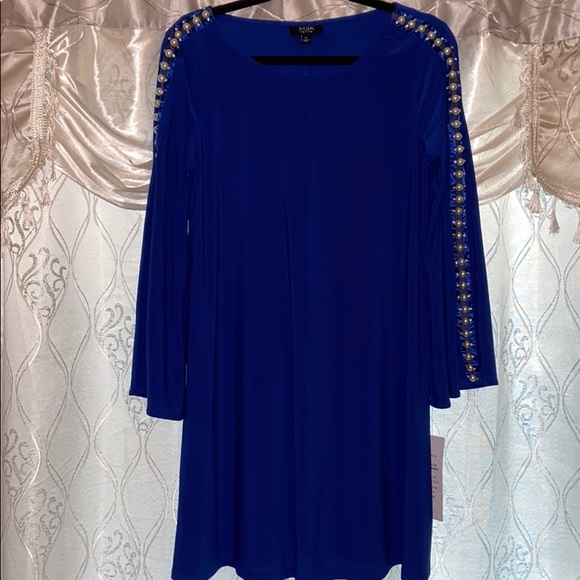 🌸NWT MSK petite shift faux pearl dress - Picture 3 of 5